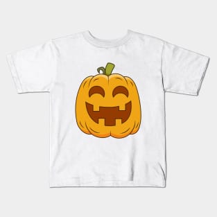 Cute and adorable halloween pumpkin Kids T-Shirt